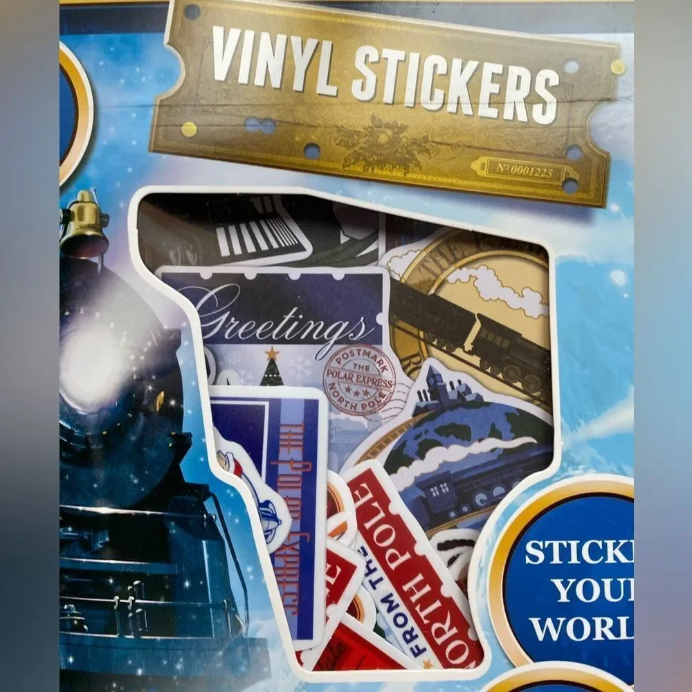 The Polar Express 100 Vinyl Stickers Set